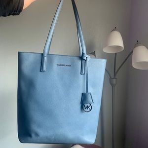 Michael Kors light blue shoulder bag